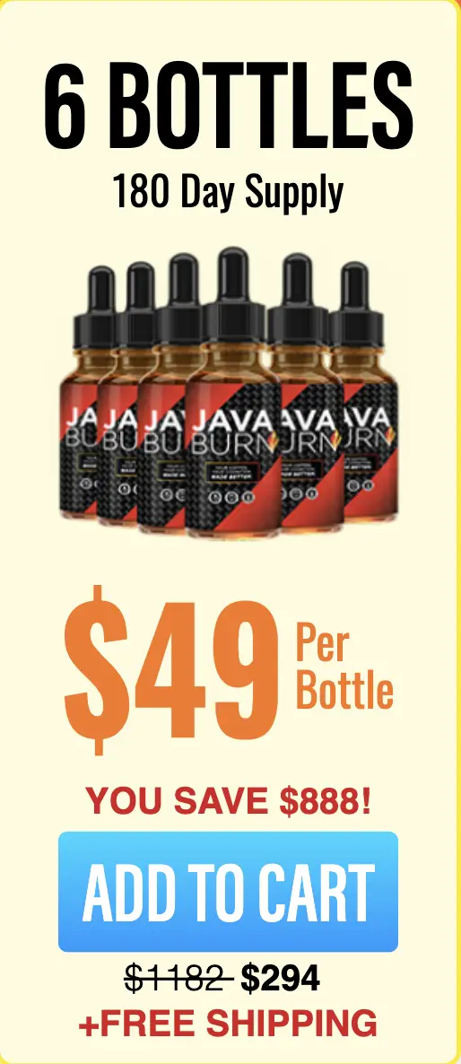 Java Burn 6 bottles